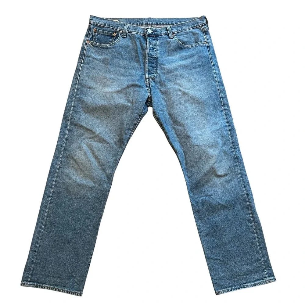 Levi's Premium 501 '93 Jeans Mens 36x30 Blue Straight Leg Button Fly 90s Fit